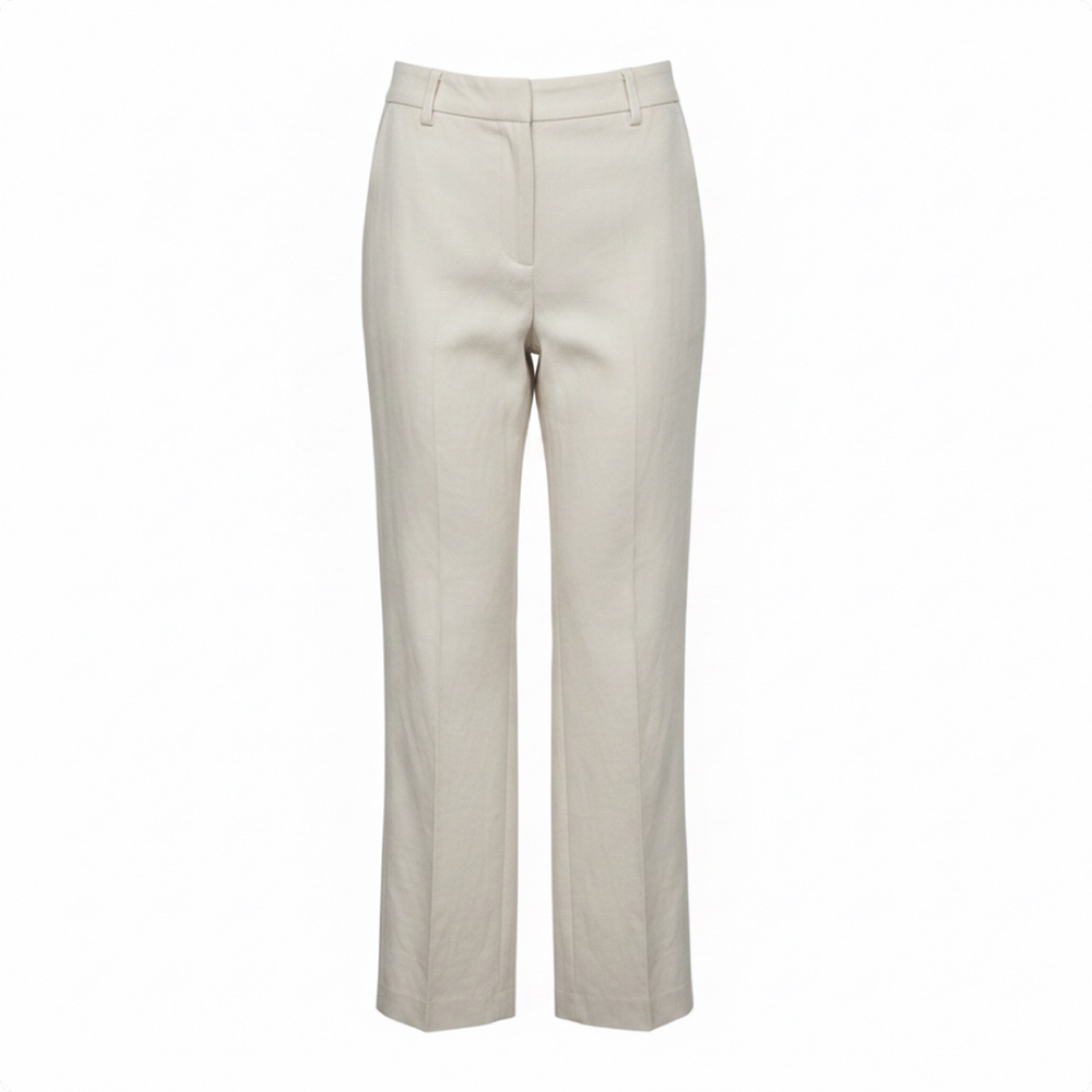 H&M White Wide Straight Leg Office Pants Women’s Size 6